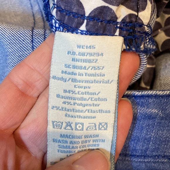 BODEN 14 Blue Ankle Skimmer Jeans Zipper - Picture 3 of 12